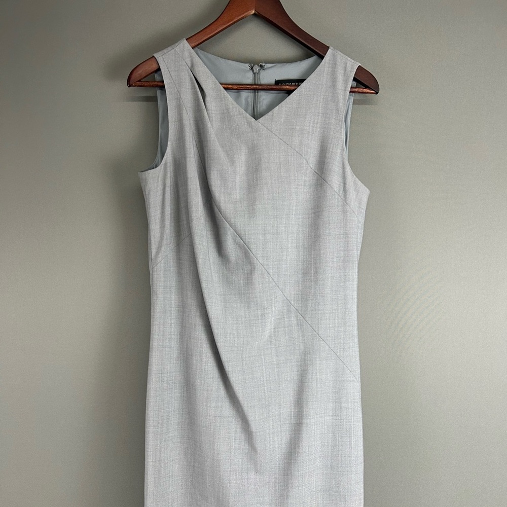 Banana Republic Light Gray Midi Dress